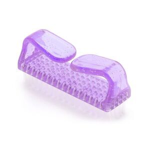 Durable Large Horn Purple Nail Brush for Cleaning Fingernails 3.23"x1.57" 1pc